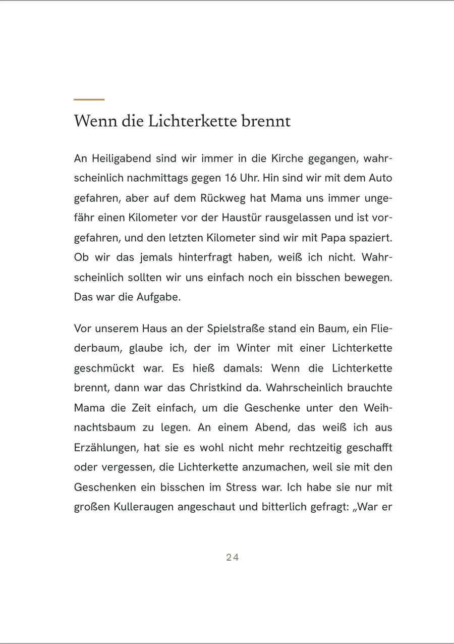 Seite 24: Wenn die Lichterkette brennt